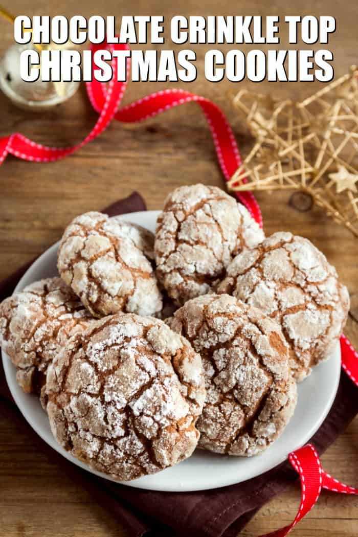 Have you started baking Christmas cookies yet? These chocolate crinkle top cookies are one of our favorites! Make these easy Christmas cookies today.