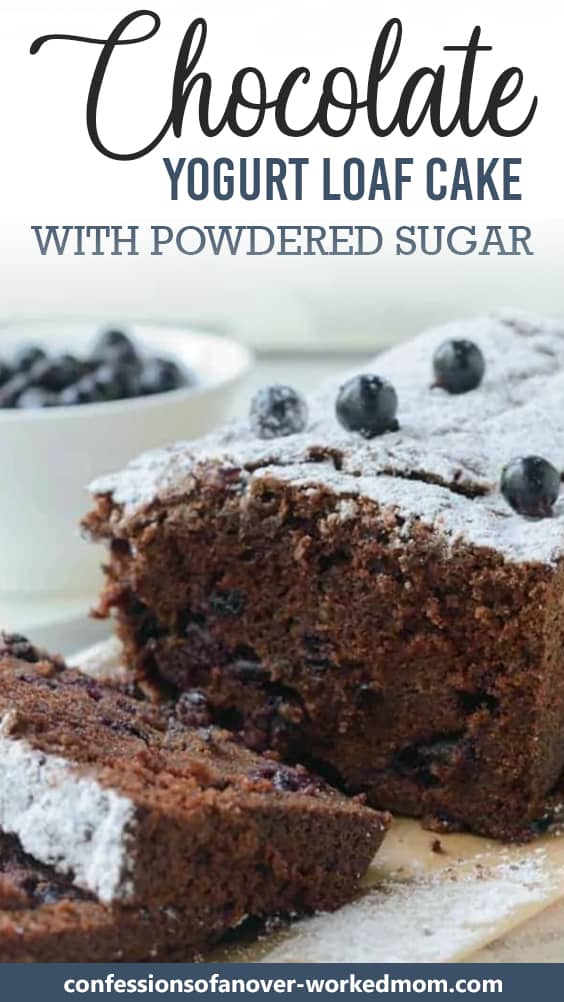 Chocolate Yogurt Loaf Cake Recipe With Powdered Sugar