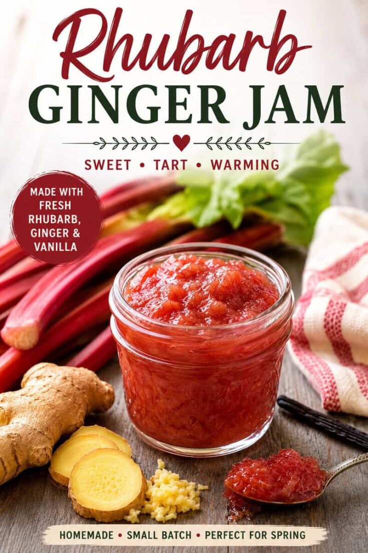 Rhubarb Ginger Jam Recipe
