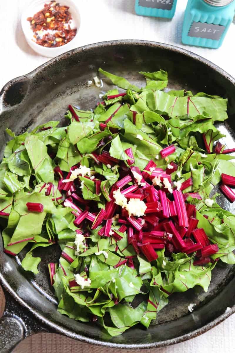 How to Make Pan Cooked Beet Greens