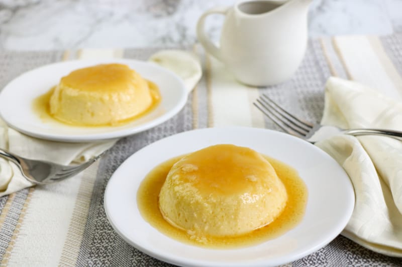 Maple Ricotta Flan is a delicious ricotta cheese flan flavored with maple. It's one of my favorite dessert recipes using ricotta cheese.