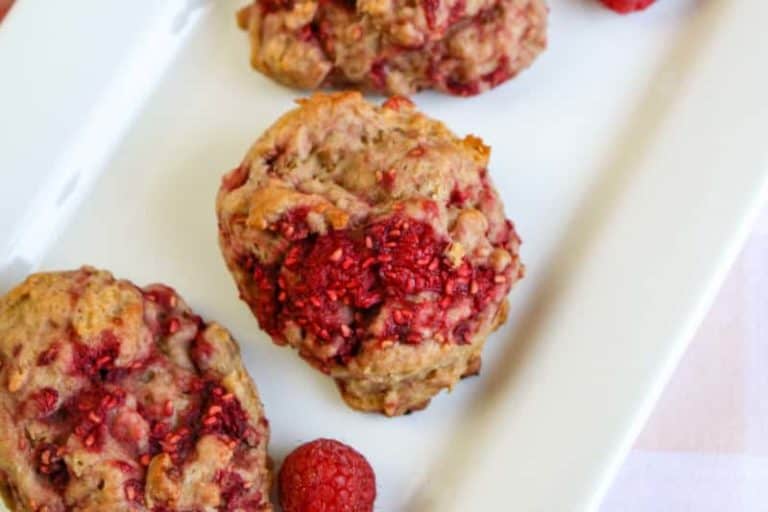 Healthy Raspberry Scones Recipe | Confessions of an Overworked Mom