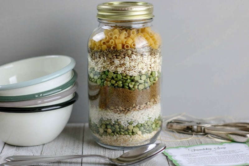 Gifts in a Jar for Christmas: Friendship Soup Gift Mix