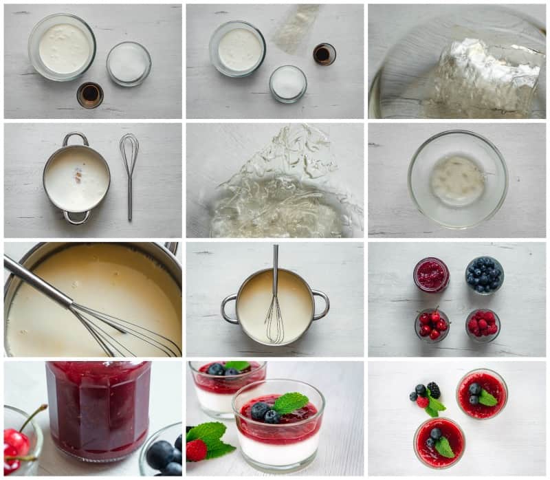 step by step images to make this dessert