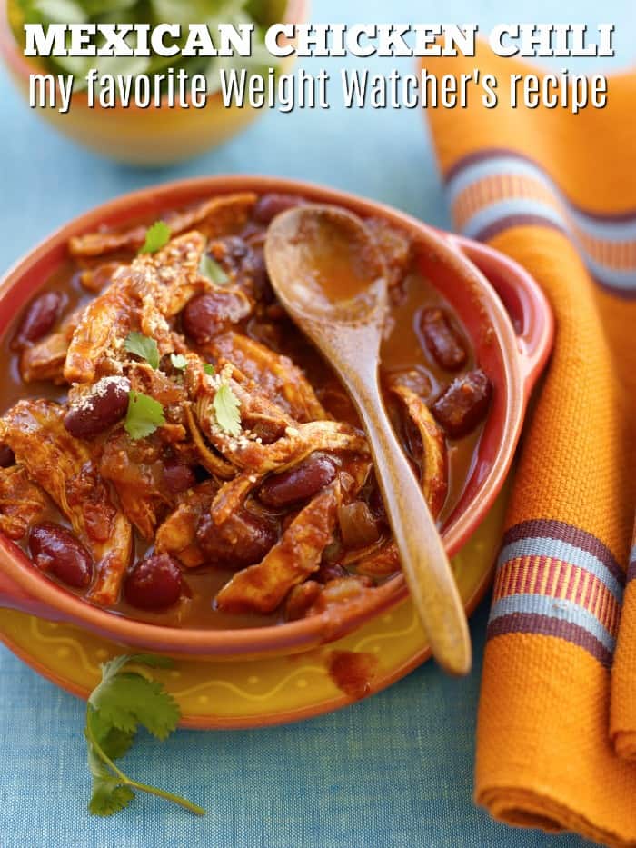 Mexican Chicken Chili Recipe [Weight Watchers Recipe]