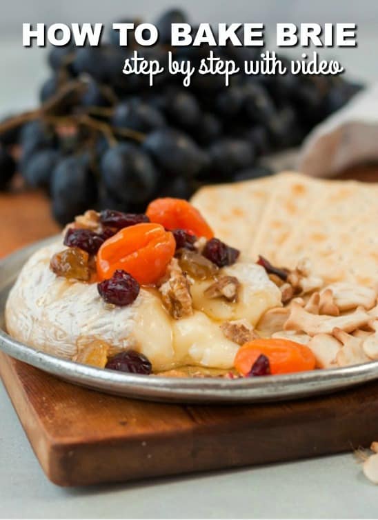 This Baked Brie with Dried Cherries is one of those recipes that looks like you spent hours in the kitchen preparing when you really didn't. Try this cherry baked brie today.