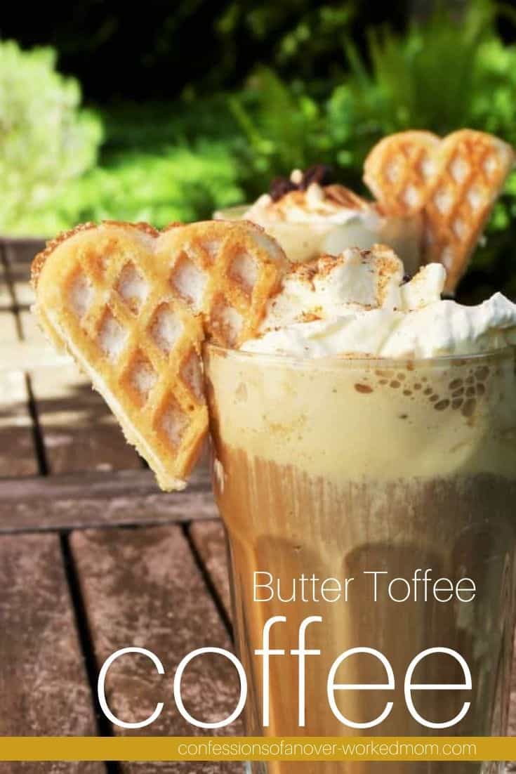 You are going to love this butter toffee coffee recipe! Try my English butter toffee coffee recipe for a deliciously sweet coffee treat.