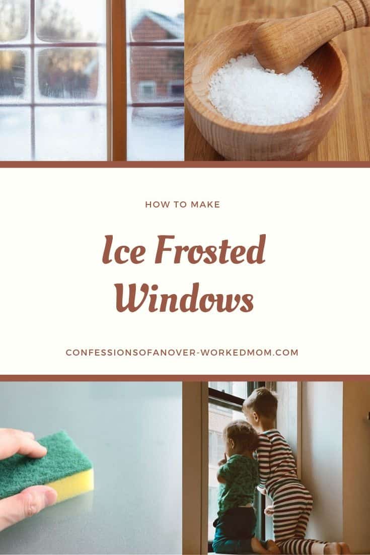 How to make ice frosted windows with Epsom salts #ScienceProjects #ChristmasFun