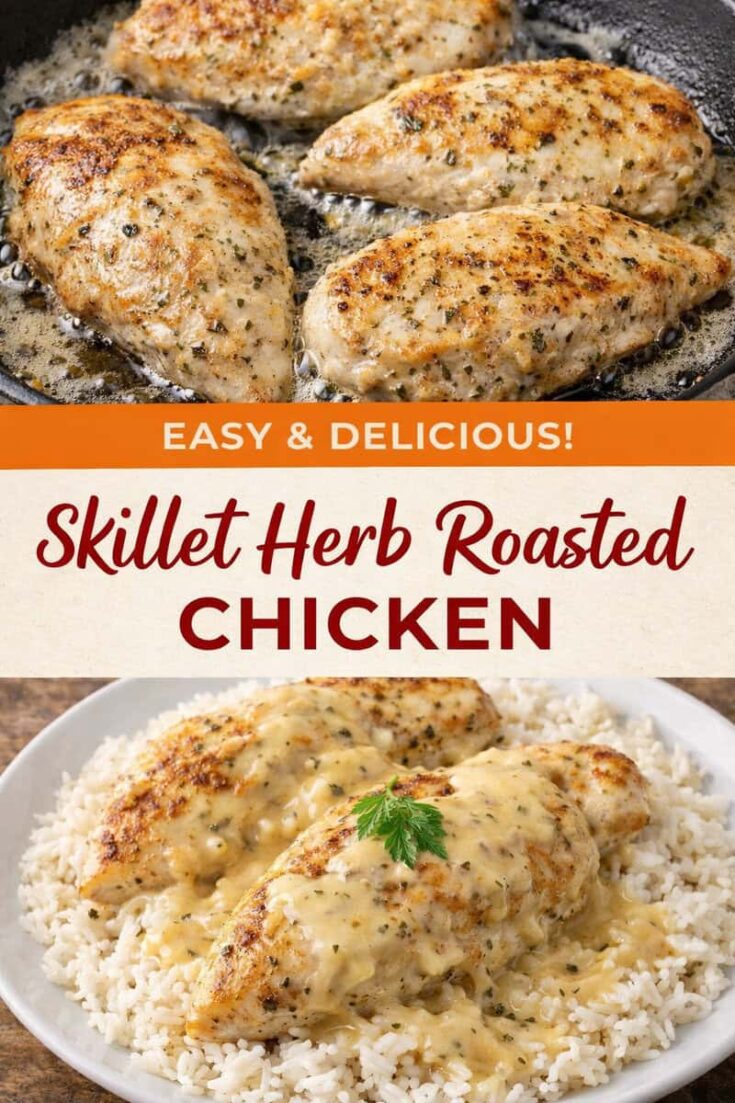 Some nights call for comfort food that doesn’t take all evening—or all your grocery money. That’s where skillet herb roasted chicken shines.