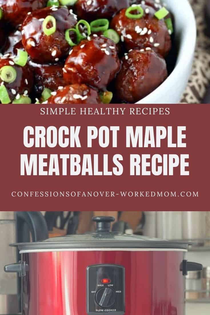 This Maple Meatballs Recipe is perfect for busy nights because you cook it in the slow cooker. Make this recipe tonight for your family.