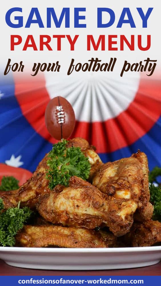 Game Day Party Menu for Your Football Party