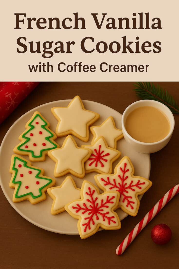 French Vanilla Sugar Cookies with Coffee Creamer