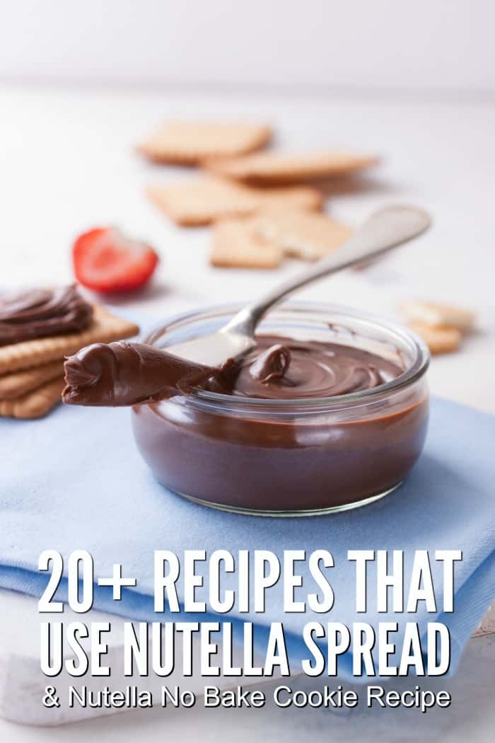 20+ Nutella Recipes and Nutella No Bake Cookies