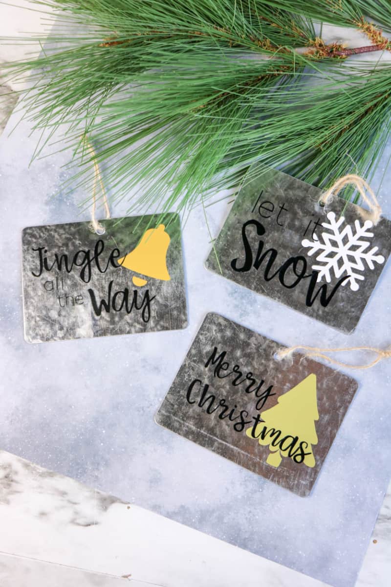 Looking for a DIY Christmas gift tags idea? Learn how to make your own gift tags that double as DIY personalized Christmas ornaments.