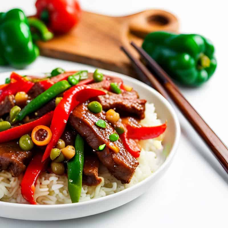 Try this Keto Marinated Pepper Steak for an easy low carb beef stir fry recipe. Try one of my favorite keto beef recipes with a delicious low carb stir fry recipe.