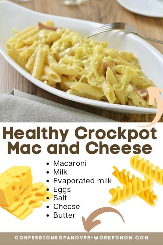 This healthy Crockpot Mac and Cheese is one of my favorite busy night meal solutions. Try it today for an easy meal everyone will love.