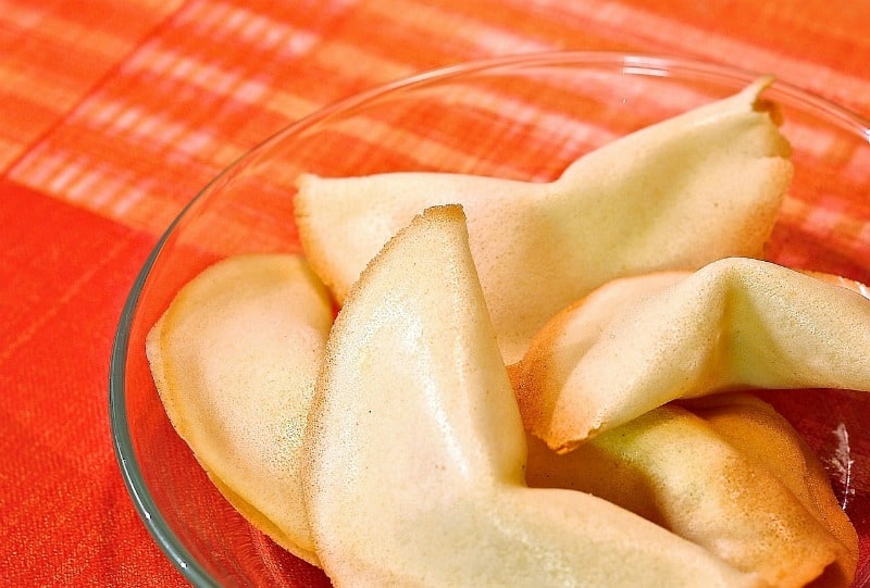 fortune cookies in a bowl