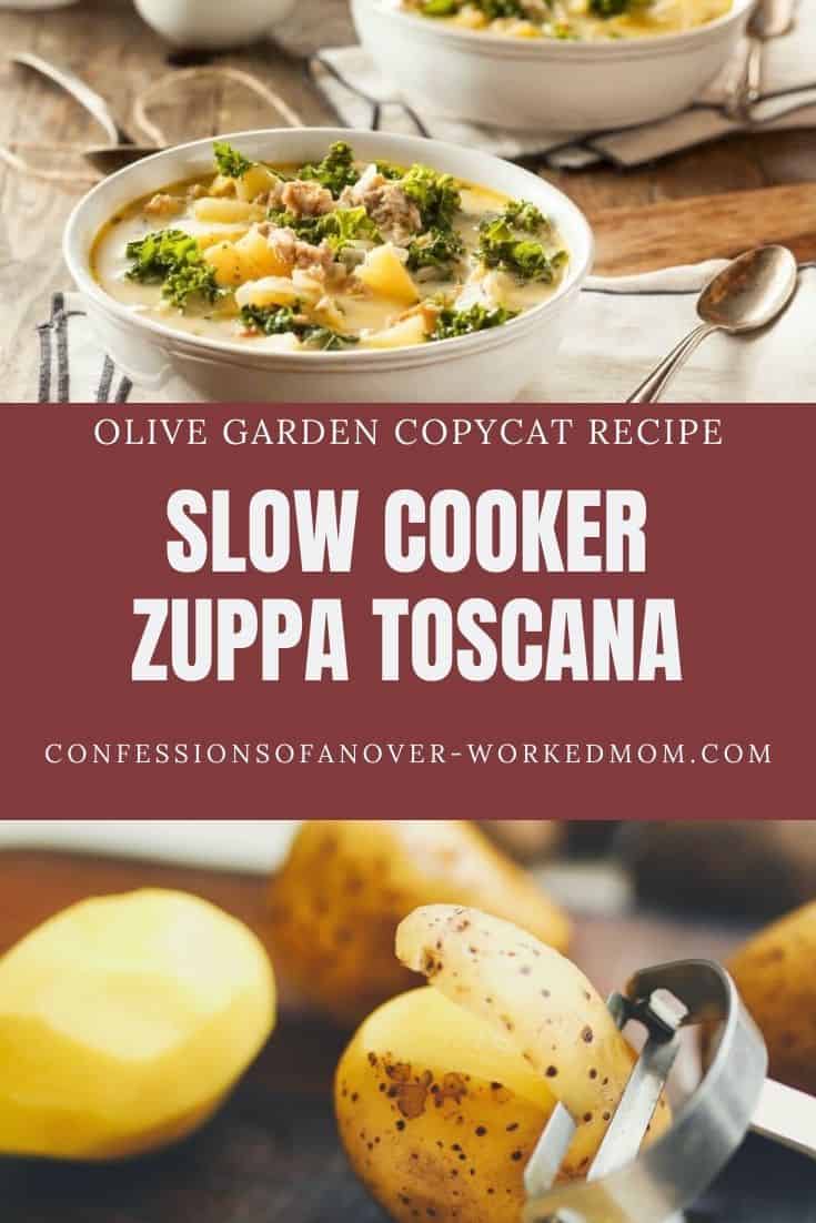 This Crockpot Olive Garden Zuppa Toscana is one of my favorite copycat restaurant soup recipes. Make this Olive Garden crockpot soup today.