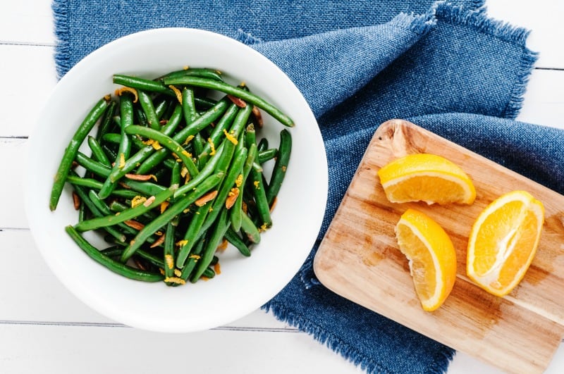 Blue Lake Green Beans Recipe With Orange & Almonds