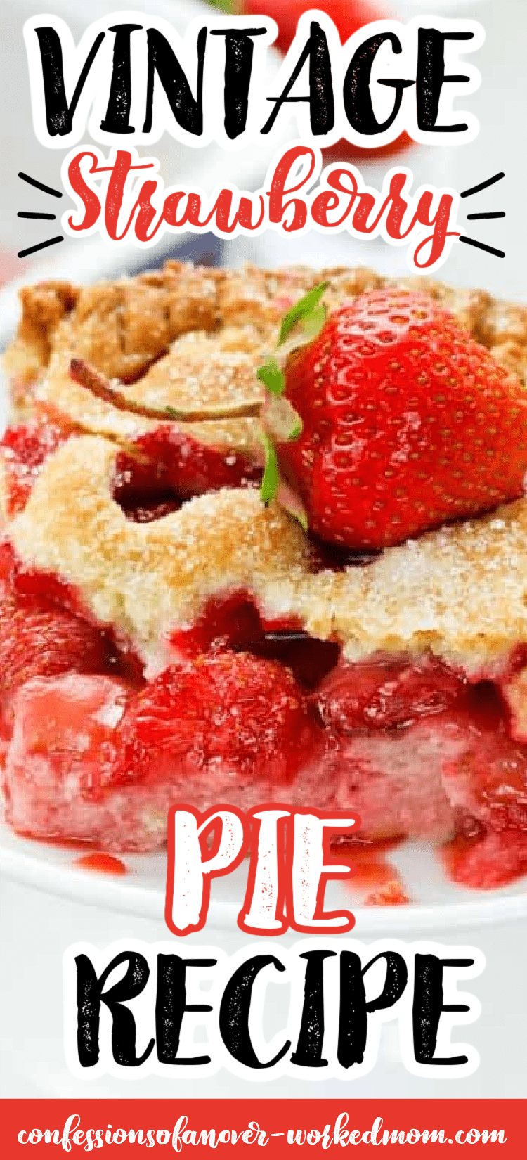 Looking for an old fashioned strawberry pie recipe? Try Aunt Jane's strawberry pie and see why it's one of my favorite homemade pies!