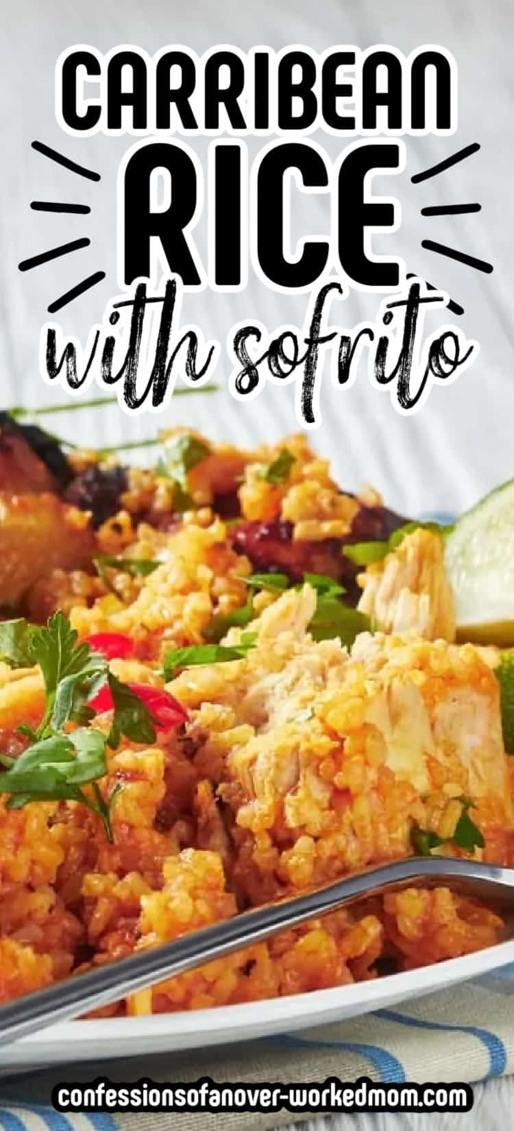 Need a Caribbean rice recipe? This rice sofrito recipe is a Jamaican seasoned rice that you can make as a side or a simple main course. Try it today.