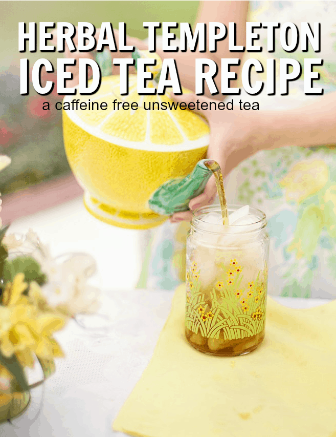 Templeton Herbal Iced Tea Recipe and Serving Tips