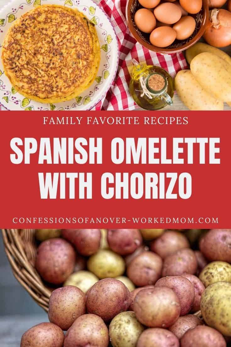 This authentic Tortilla Espanola con Chorizo recipe is a perfect light lunch or dinner. Try this Spanish tortilla recipe for dinner today.