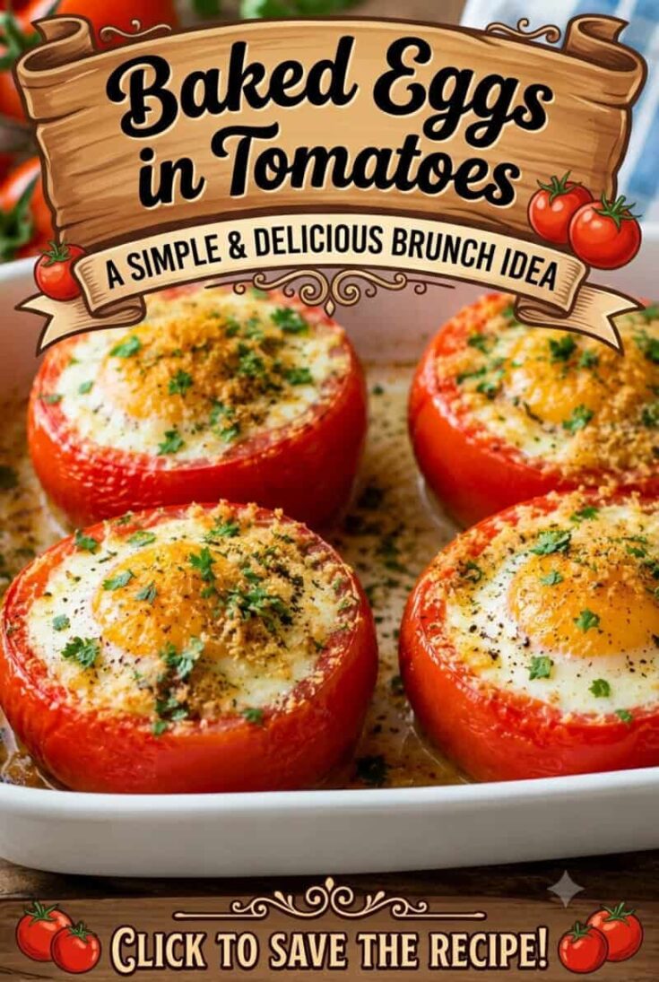 Baked Eggs in Tomatoes Recipe