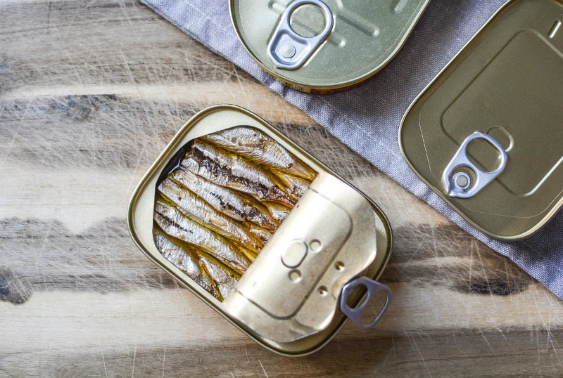 sardines in a can