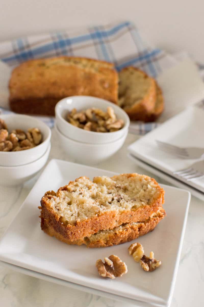 Try this Maple Syrup Nut Bread recipe today. This maple quick bread is a delicious taste of spring. We make it each year using real Vermont maple syrup.