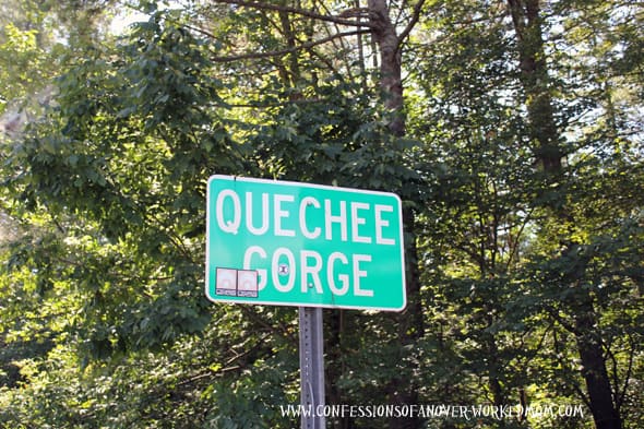 Quechee Gorge Vermont Sign