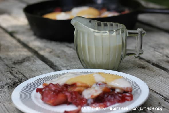 Strawberry Apple Sonker recipe with Dip