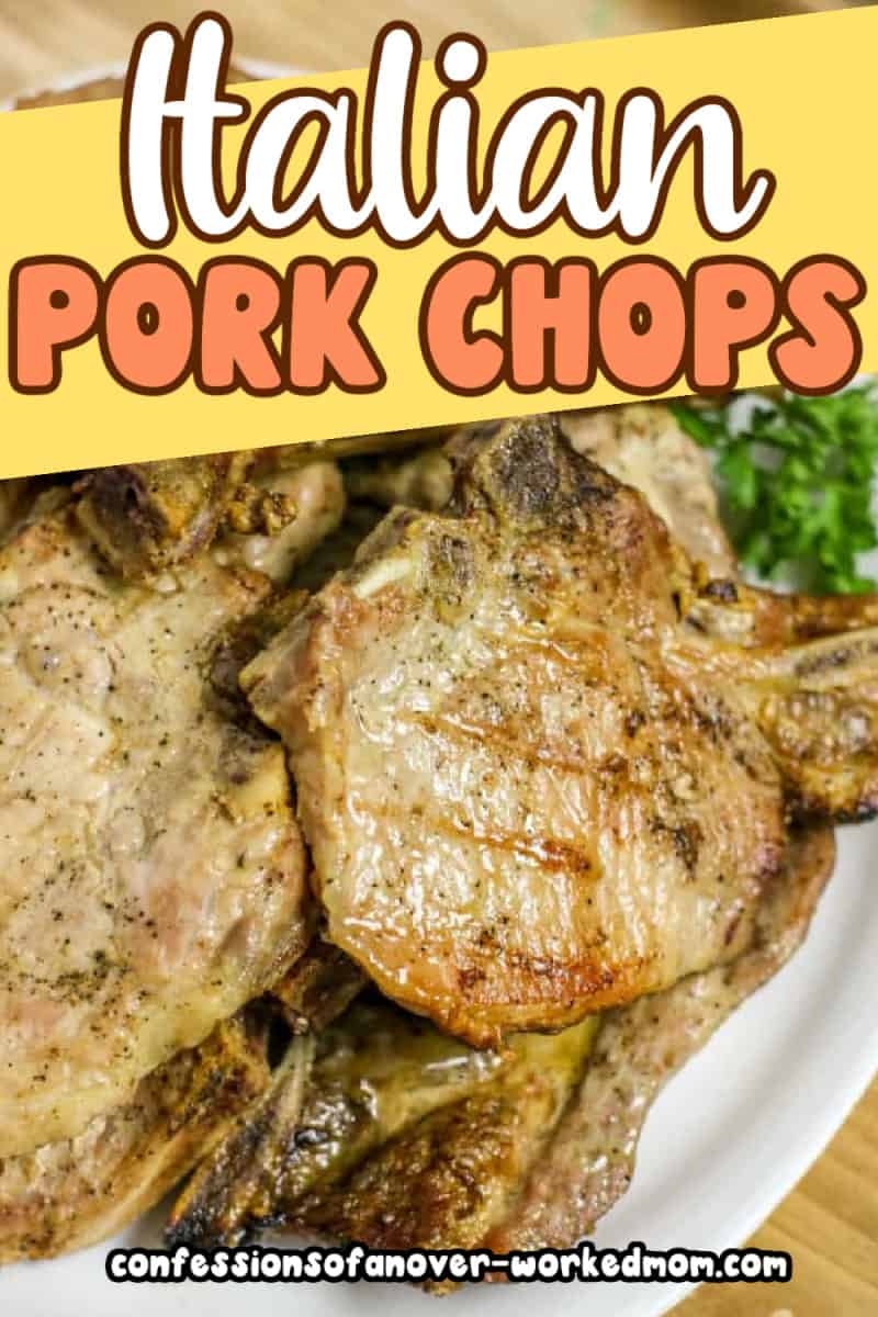 You are going to love this Italian pork chop recipe! Whether you want to fire up the grill outside or in, this simple pork chop recipe can be on the table fast.