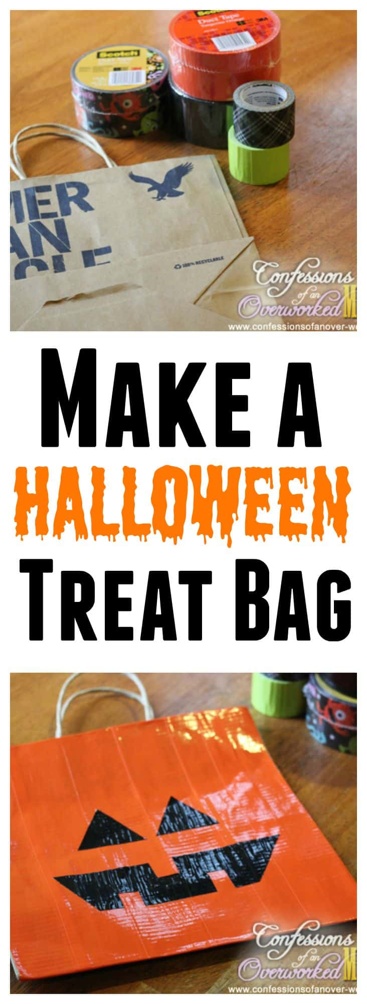 Easy Halloween Craft - Make a Halloween Treat Bag