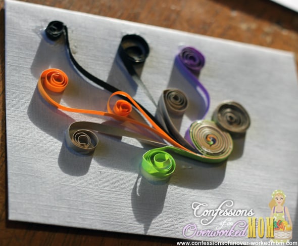 Turkey quilling project Thanksgiving