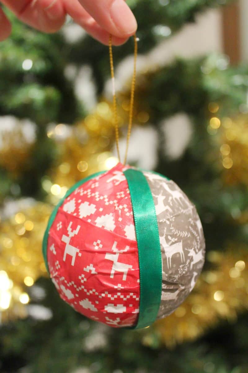 Easy Christmas Craft Idea: Decoupage Christmas Ornaments