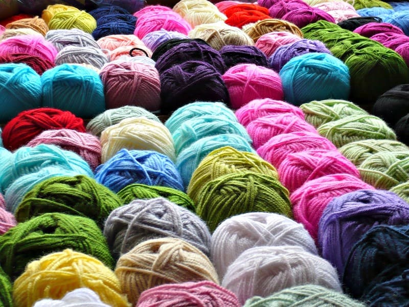 colorful yarn