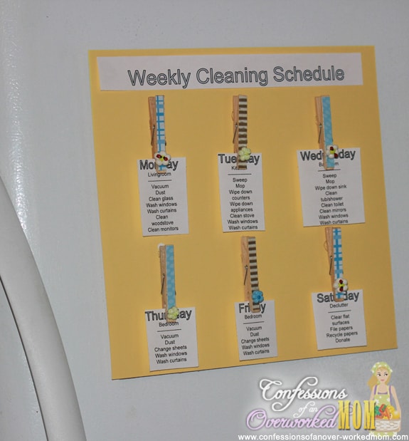 How to create a household cleaning schedule