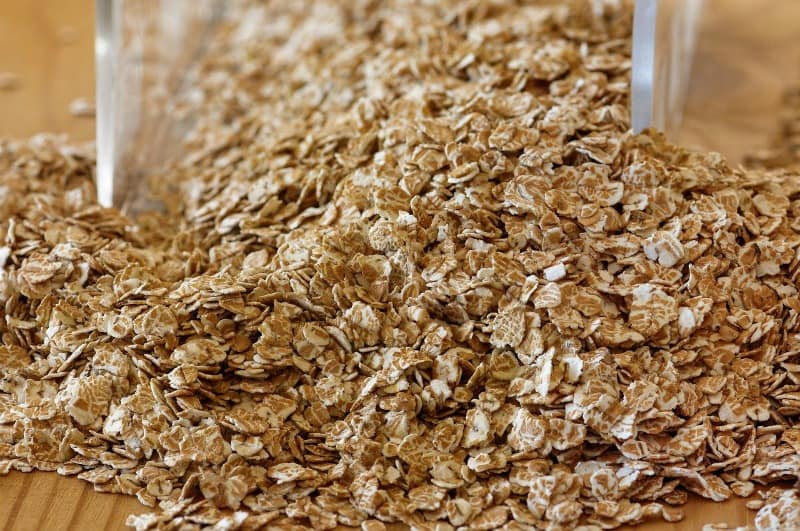whole oats on a table
