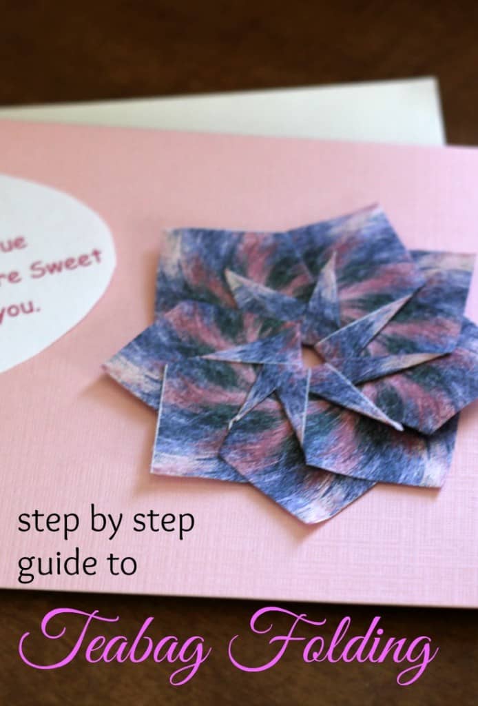 How to teabag fold this cute Valentine's Day card