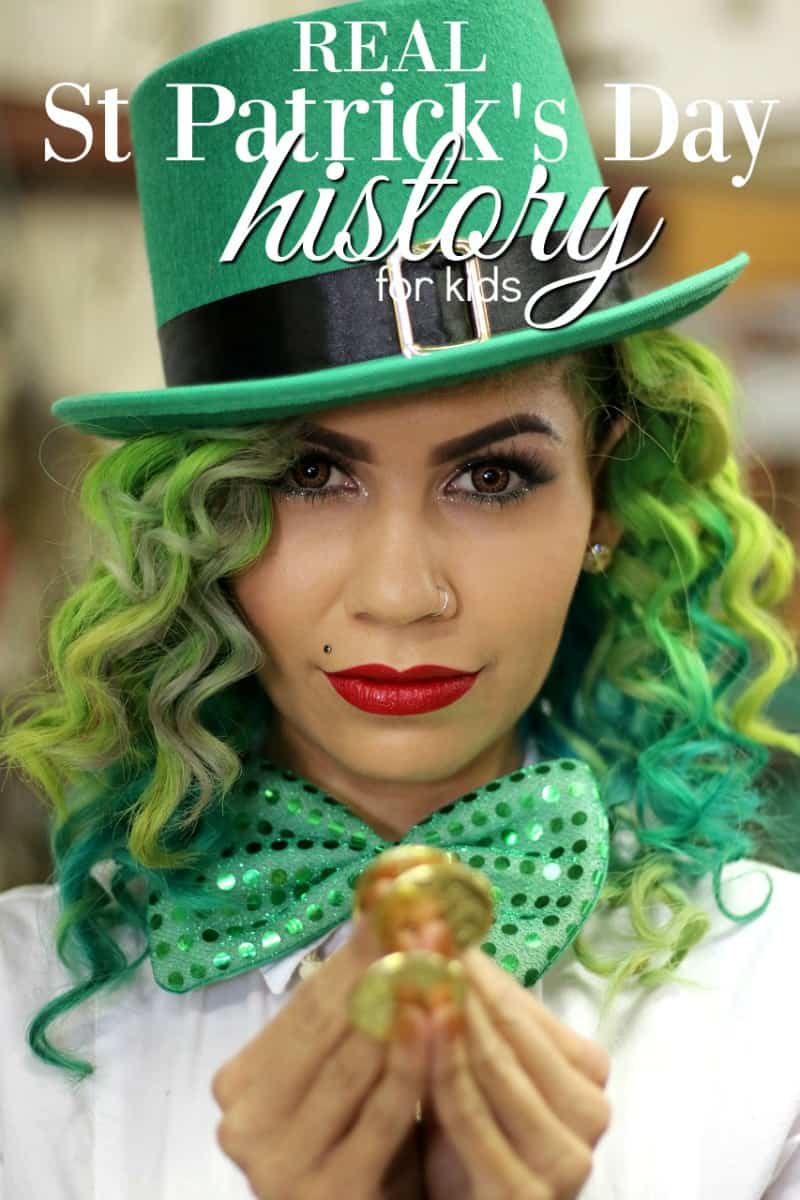 St Patricks Day history for kids doesn't have to be all rainbows and gold.  Learn the St Patrick's Day history for elementary students.