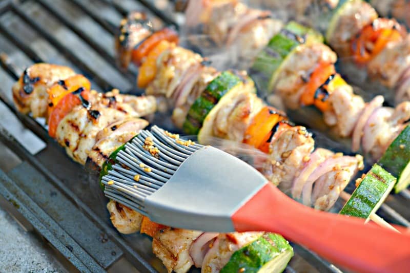 Grilled Chicken Kabobs with Vegetables - Keto Approved
