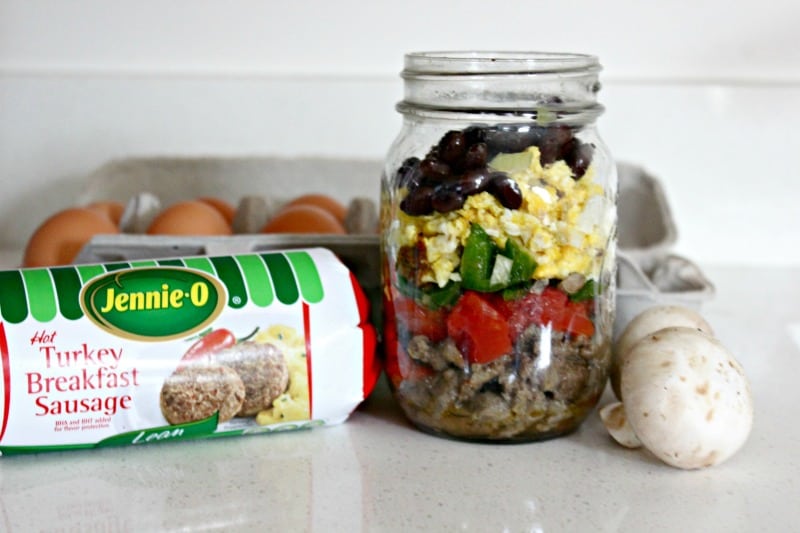 Make A Healthy Breakfast: Turkey Breakfast Burrito Jar