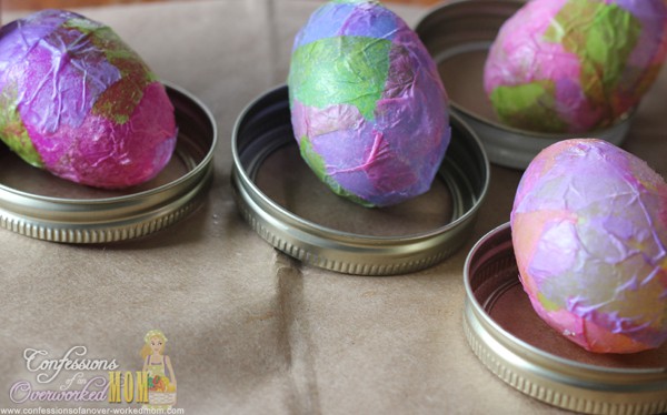 Simple Easter Craft - How to Decoupage Easter Eggs