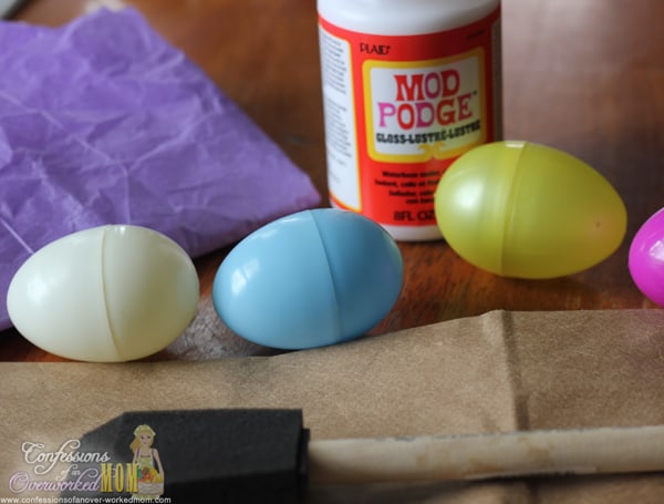 Simple Easter Craft - How to Decoupage Easter Eggs