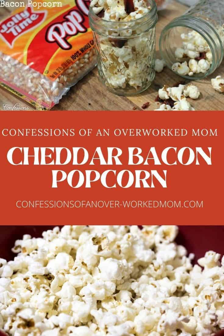 You are going to love my Vermont Cheddar Bacon Popcorn Recipe! Make a big bowl of this homemade cheddar popcorn with bacon today.