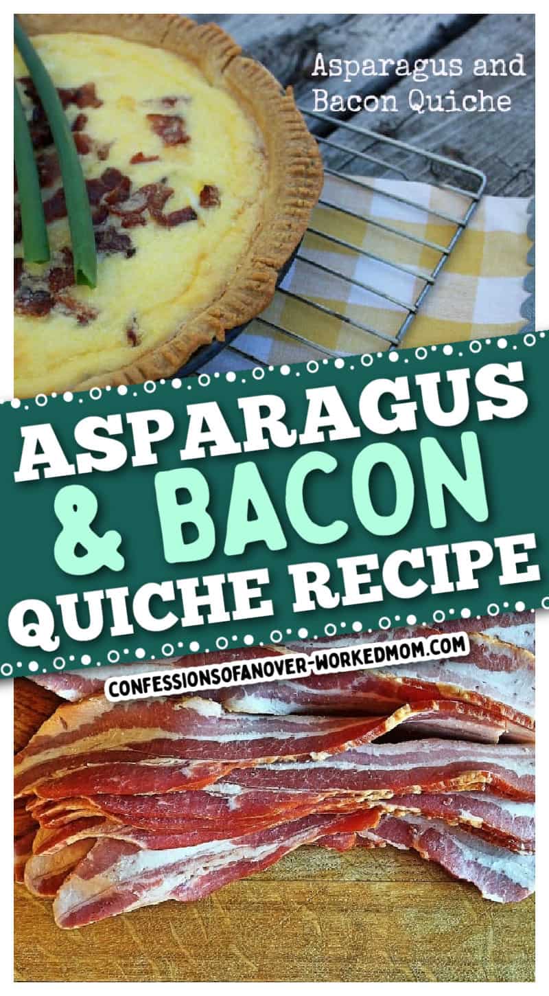 This asparagus bacon quiche with walking onions is one of my favorites. Make this asparagus quiche recipe today.