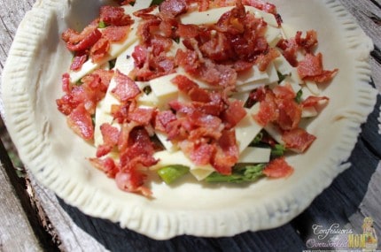 Bacon Quiche Recipe With Asparagus and Walking Onions