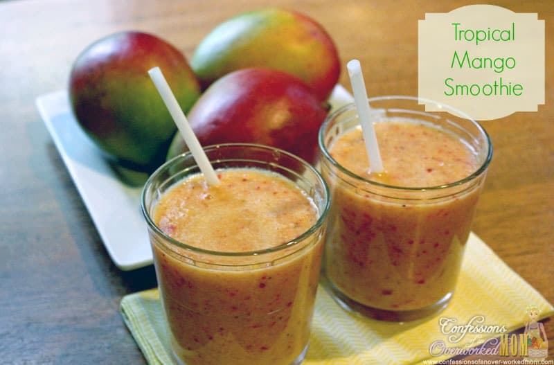 Mango storage tips & Tropical Mango Smoothie Recipe