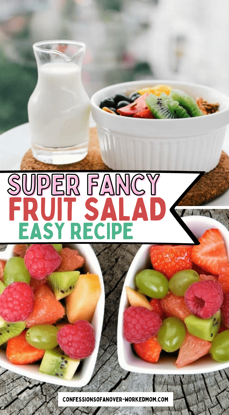 This Fancy Fruit Salad recipe is a wonderful summer-time treat. Make a bowl for breakfast or as a sweet side to your favorite summer meal.